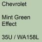 Preview: Chevrolet, Mint Green Effect, 35U / WA158L.